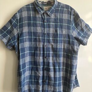 Original Penguin Blue Plaid Men's Shirt
